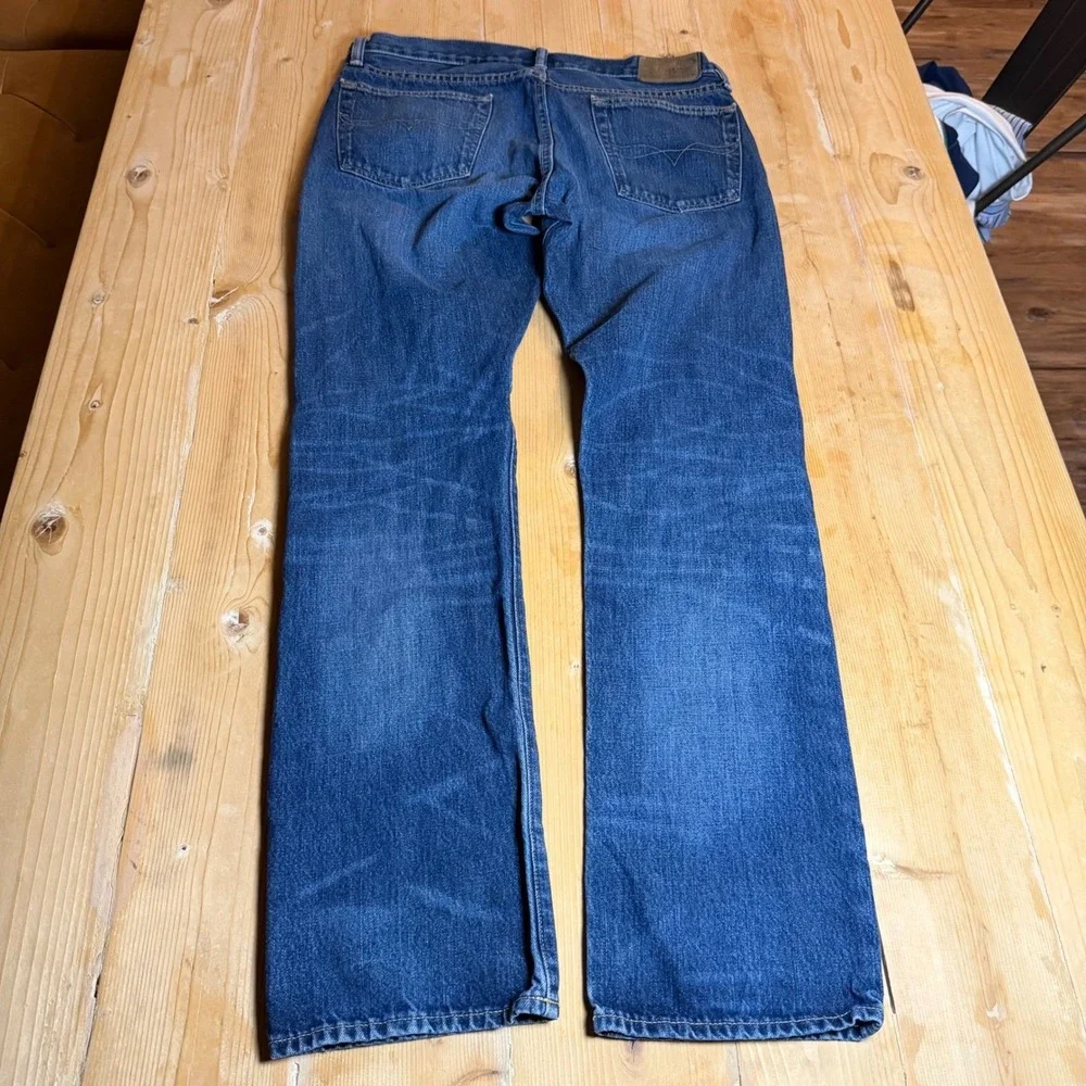 Polo Ralph‎ Lauren Varick Slim Straight Jeans Mens 32x32 Medium Wash Blue Denim